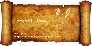 Merczel Jenő névjegykártya
